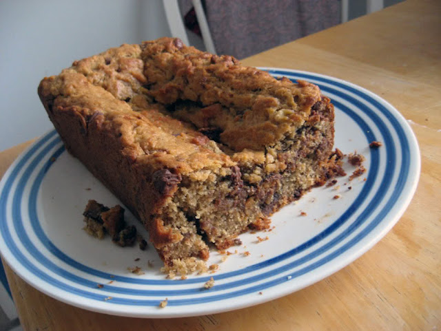 Reese's Peanut Butter Cup Banana Bread by freshfromthe.com
