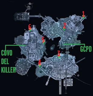 Batman Arkham Knight, Perfect Crime, Corpse Location Map, Bleake Island, Miagani Island, Founders Island