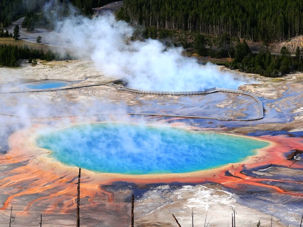 Grand Prismatic Spring, Wyoming - The Largest Hot Spring In The United States