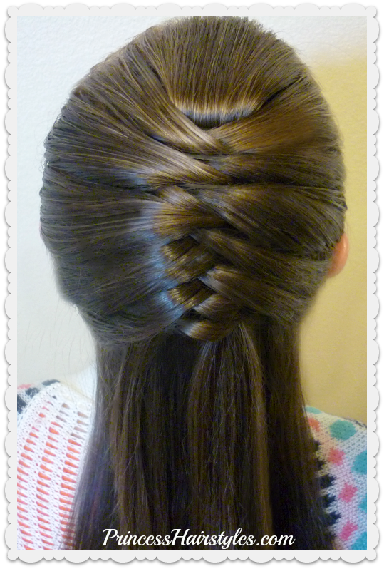 Easy Fishtail Braid Hack Snap Braid Half Up Hair Tutorial