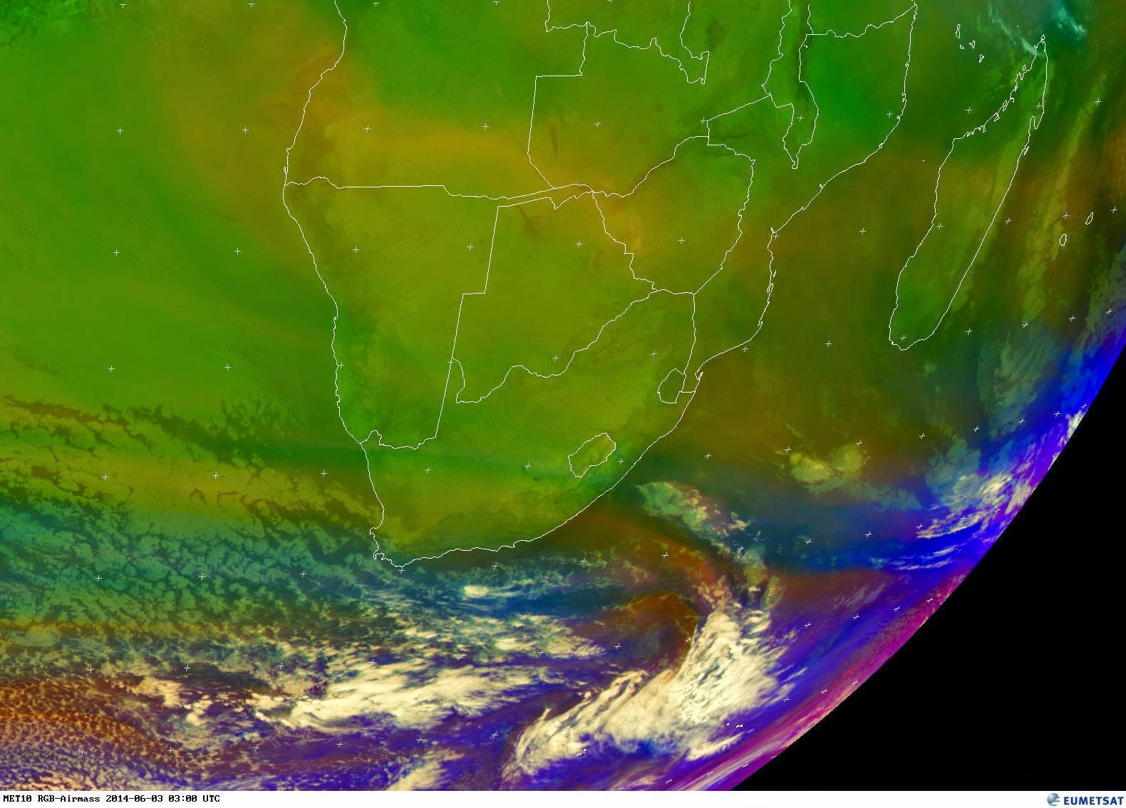 Mossel Bay Weather Observation, South Africa Cold Front Western