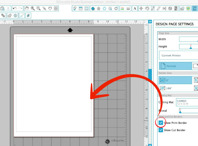 Silhouette Studio, custom patterned paper, Silhouette tutorial, show print border