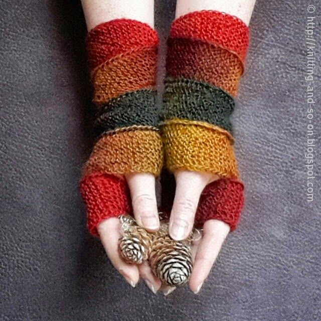 Knitting and so on: Helix Mitts