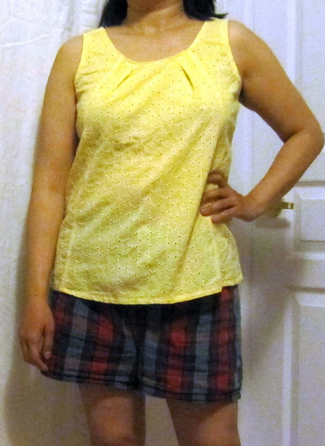 Frou Frou by lovenicky Refashion Eyelet skirt Eyelet top