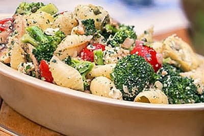 Pasta Salad with Broccoli, recipes courtesy of www.diabetichealthandwellness.com/