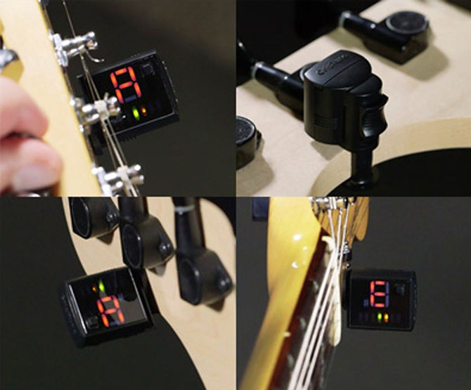 GripTune Guitar Tuner ClipOn Chromatic Tuning Ultra Mini Bass