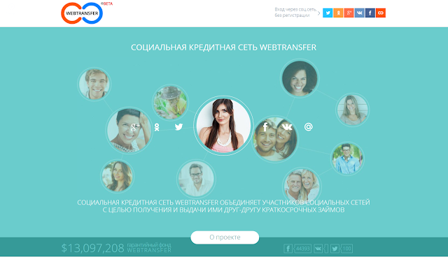 Webtransfer finance - кредитная сеть в интернете.