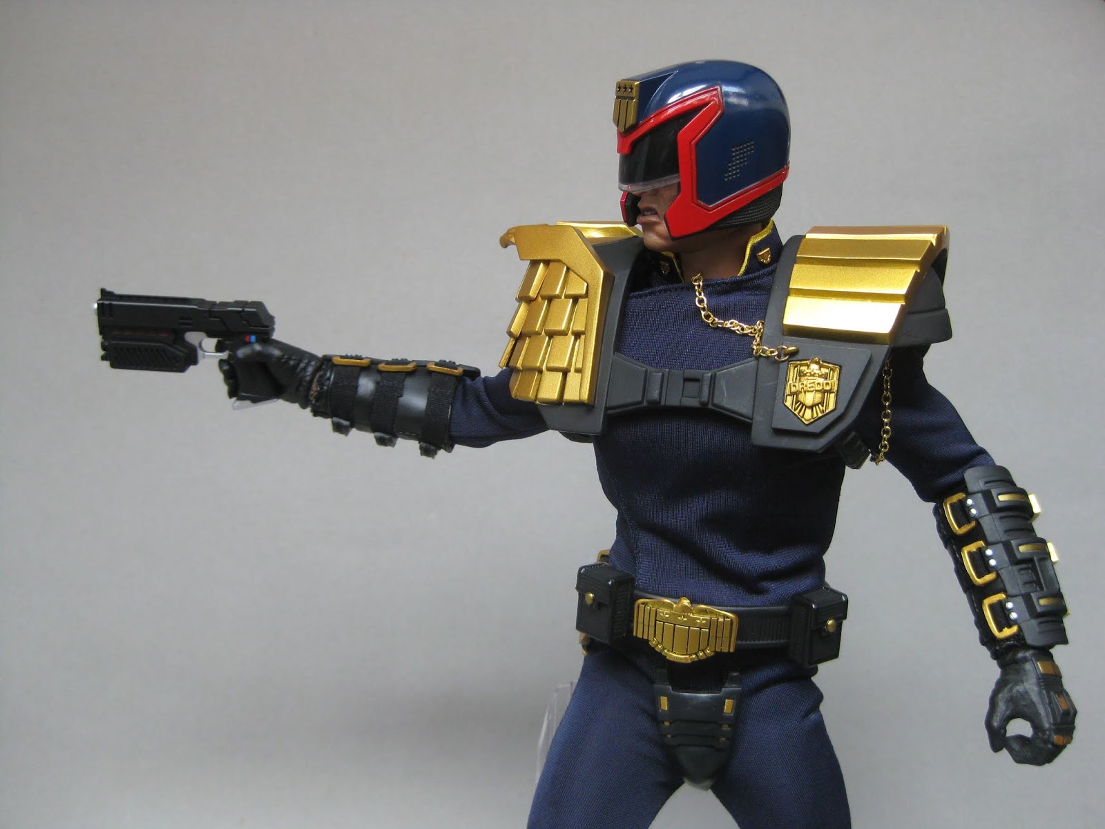 Now, Judge Dredd is ready to kick some ass with his Lawgiver "One Shot...