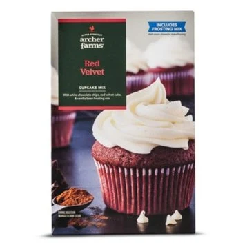 Target Archer Farms red velvet cake mix with cream cheese icing