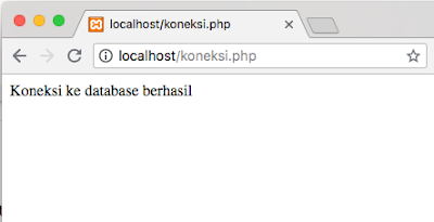 cara membuat koneksi database ke mysql