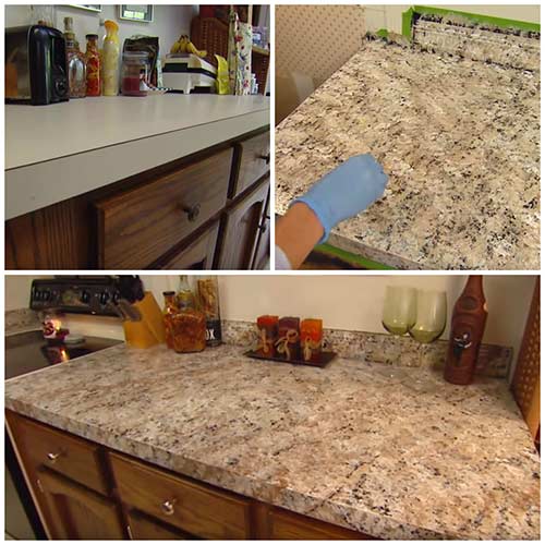 How to Paint ANY Countertops To Look Like Granite Handy DIY