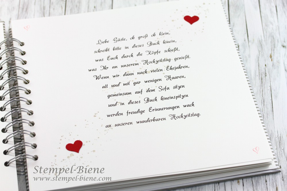 Stempel-Biene: Gästebuch zur Hochzeit.