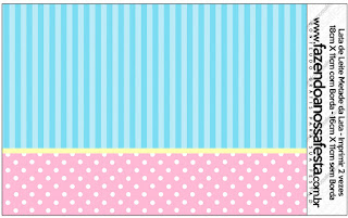 Celeste, Rosa y Amarillo: Etiquetas para Candy Bar para Imprimir Gratis. Etiquetas para Imprimir Gratis de Celeste, Rosa y Amarillo.