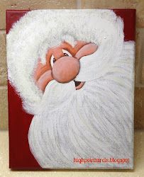 canvas santa paint claus christmas face paintings painted easy crafts painting circle faces decor hand wanting ornaments holiday highpoint projects
