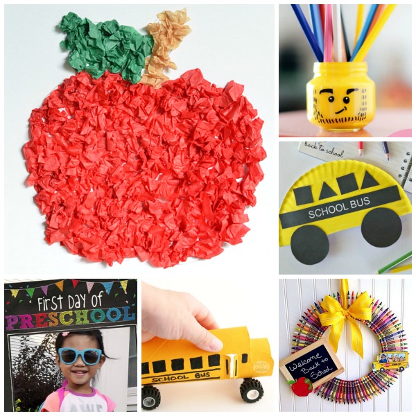 BACK-TO-SCHOOL! 25+ School themed crafts & activities for kids!  These are adorable! #backtoschool #backtoschoolcrafts #backtoschoolcraftsforpreschoolers #craftsforkids