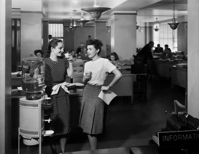 Girl office talking dirty vintage