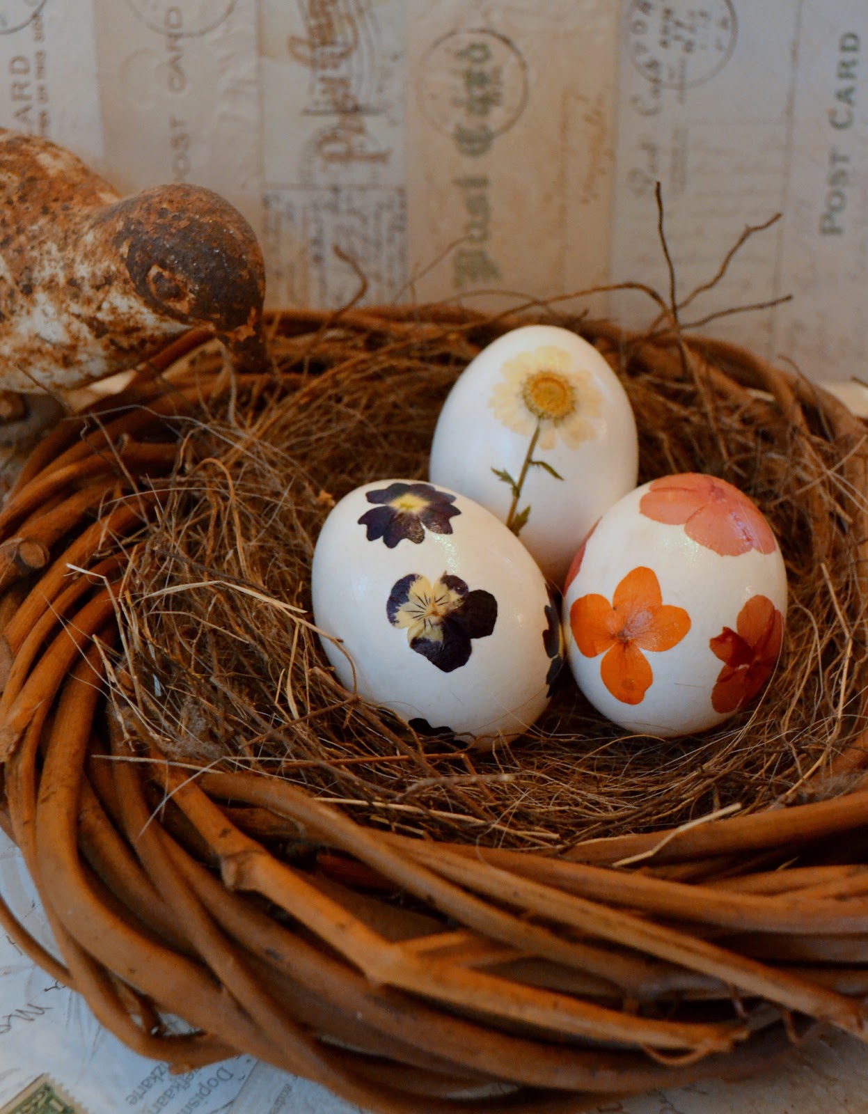 DIY Pressed Flower Easter Egg Tutorial