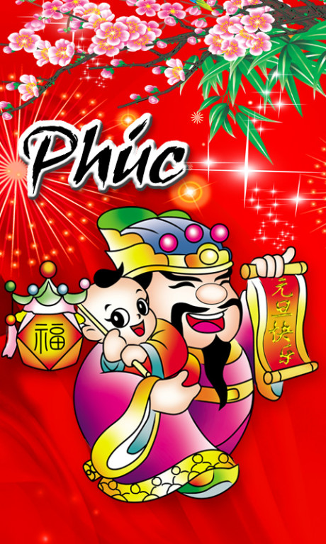 Hình nền chữ PHÚC cho điện thoại Hình nền chữ PHÚC cho điện thoại
