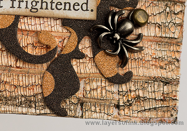 Layers of ink - Shimmer and Shine Halloween Tutorial by Anna-Karin with Tim Holtz Halloween products
