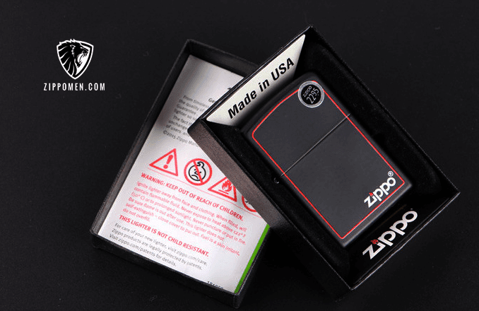 Zippo Đen Viền Đỏ - MS04 | Zippo Men | Bật Lửa Zippo Tại Hà Nội Zippo Đen Viền Đỏ - MS04 | Zippo Men | Bật Lửa Zippo Tại Hà Nội