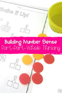 Blog Post Pin for Building Number Sense Part Part Whole Thinking Click this pin to save this post on number sense activities for building part whole thinking onto Pinterest.