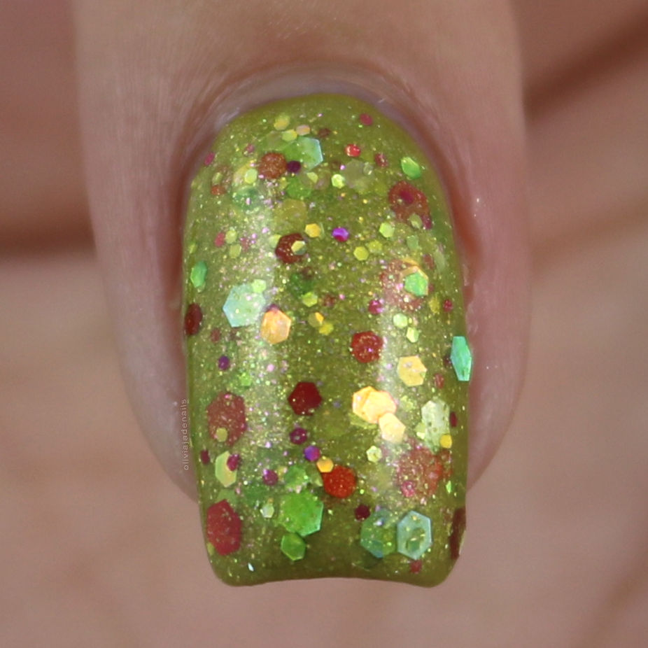 Femme Fatale Cosmetics Jadefire (over China Glaze Trendsetter) swatched by Olivia Jade Nails