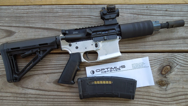 Optimus Defense 80 percent lower SBR machinegun