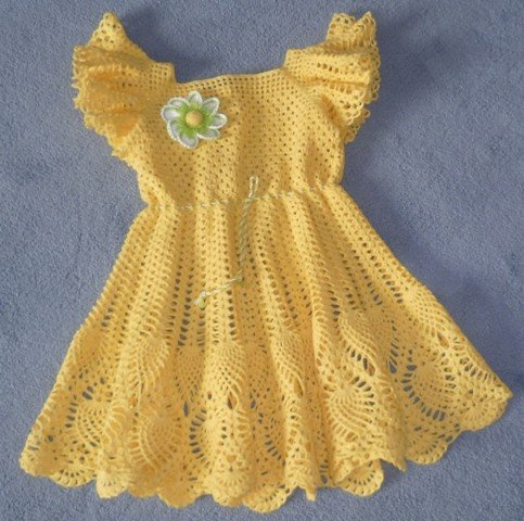 Crochet Patterns for free crochet baby dress 1454