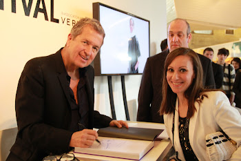 With Mario Testino