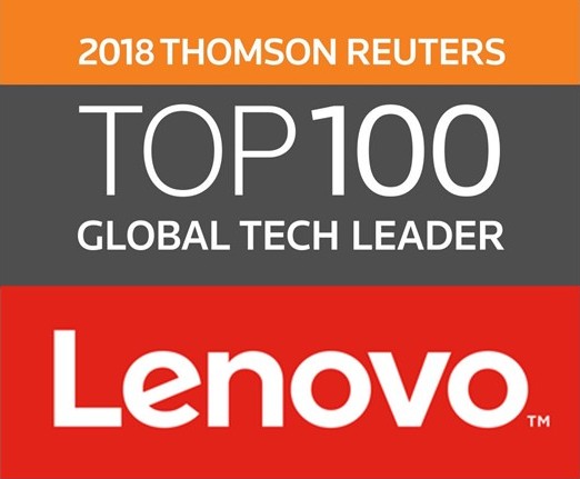 Lenovo masuk daftar TOP 100 Global Tech Leader 2018  versi Thomson and Reuters