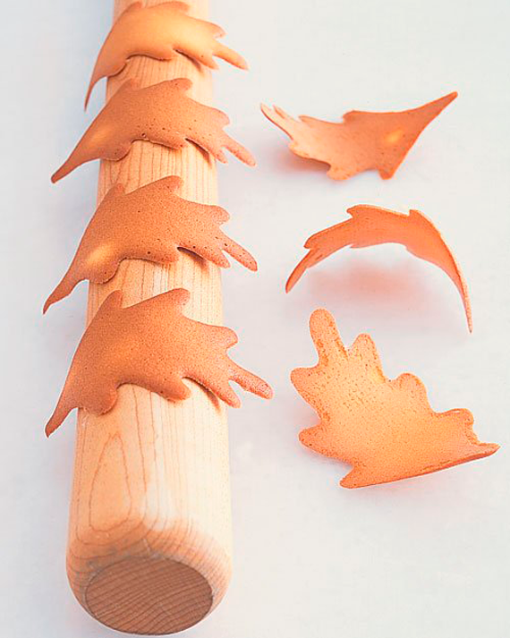 galletas con forma de hoja