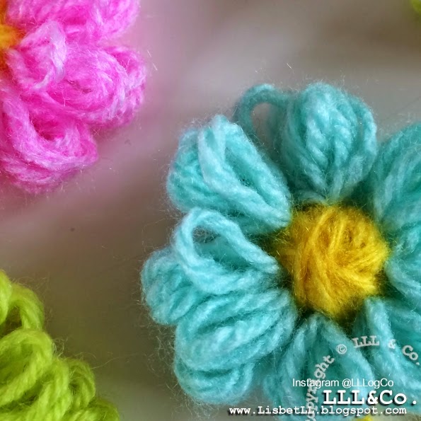 LLL Co.*: DIY: Yarn flowers Garn-blomster