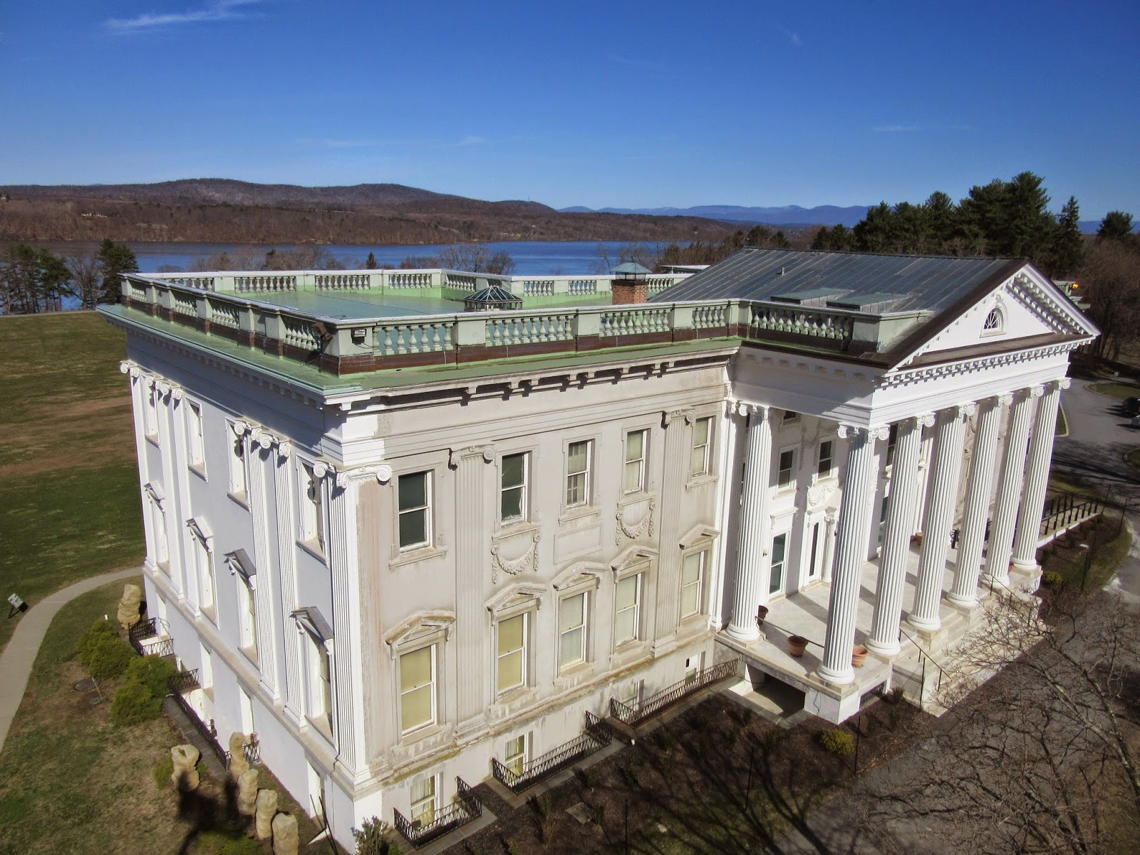 Staatsburgh State Historic Site An Aerial View of the Mansion