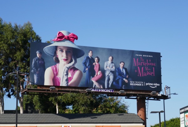 The Marvelous Mrs. Maisel season 2 special 3D hat billboard Mrs Maisel season 2 special 3D hat billboard