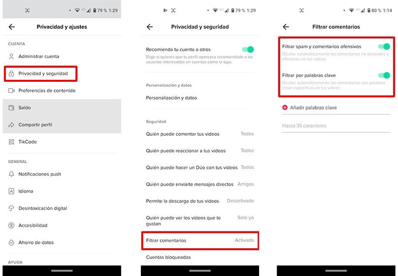 Cómo ocultar los comentarios ofensivos en TikTok Cómo ocultar los comentarios ofensivos en TikTok