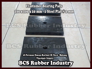 Elastomer Bearing Pad / Bantalan Jembatan ,Polos, Steel Plate, Seismic Rubber Bearing Pads..