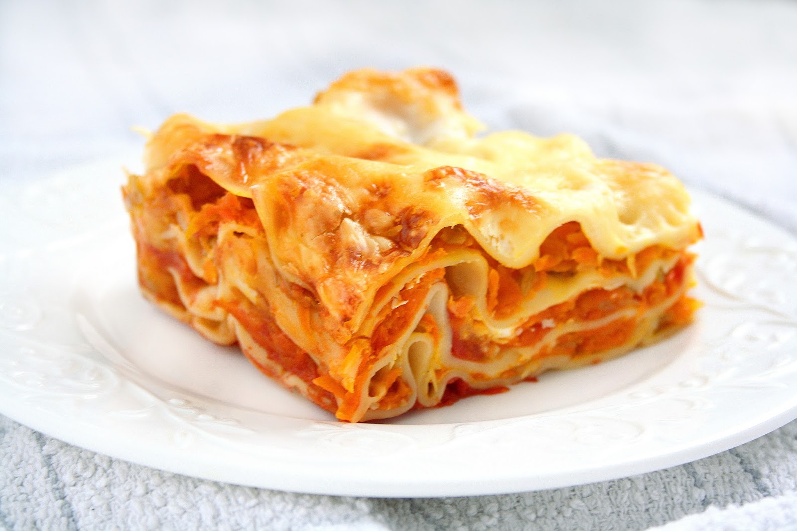 collecting memories Cheesy Carrot Lasagne