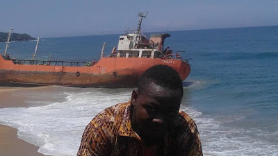 Πλοίο «φάντασμα» σε ακτή της Λιβερίας