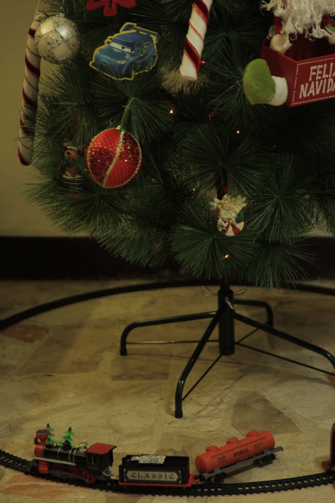 Us Three and Company Our first Christmas tree