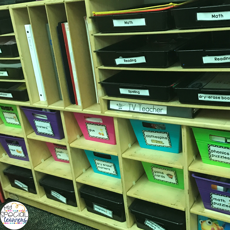 How I Organize my Self Contained Classroom My Special Learners
