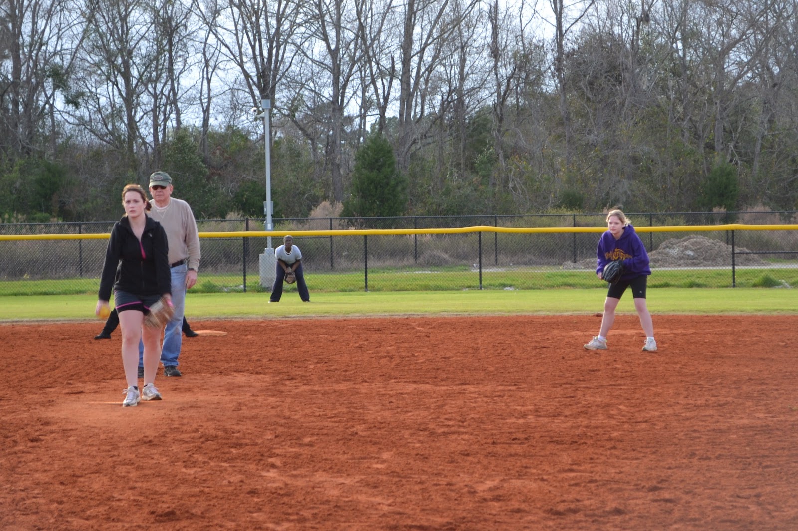 The Peterman Family Softball Practice