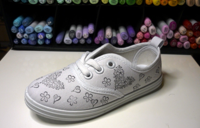 Childs+shoe+ +stamped+2+by+kasey+%257e+in+oz