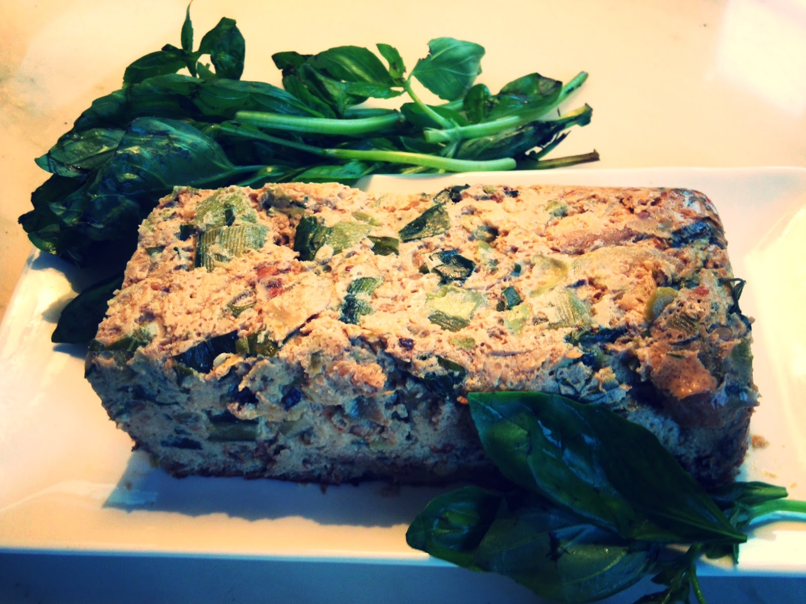 cooking manou Terrine de courgettes au basilic
