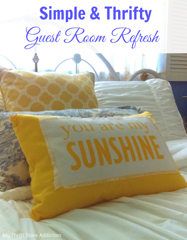 Simple thrifty guest room refresh