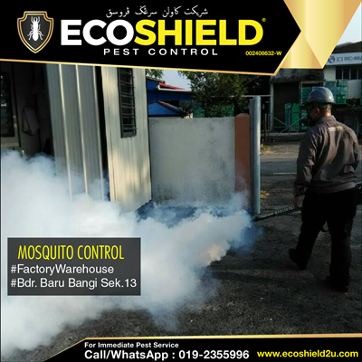 Mosquito Control - Fogging (Warehouse): Bandar Baru Bangi Fogging | Pest Control Selangor | Pest Control Bangi
