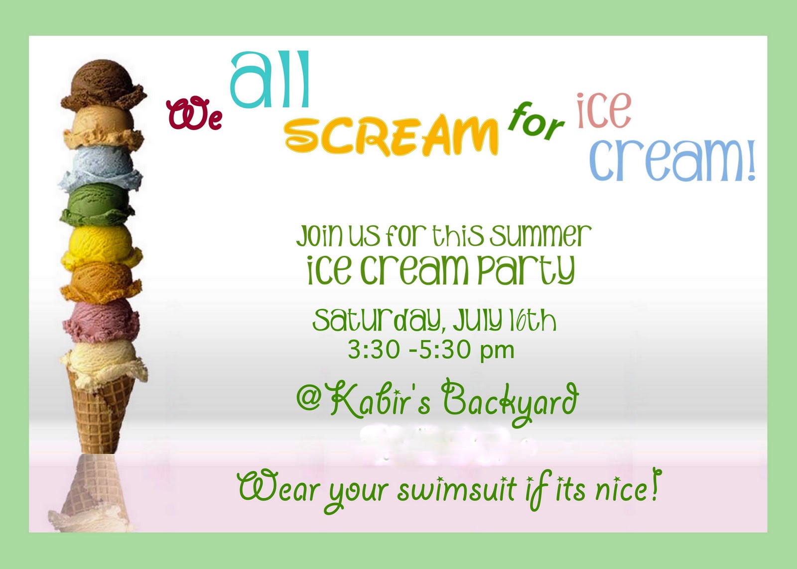 turtlecraftygirl ice cream party