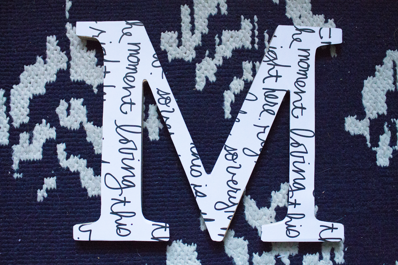 simple block letter clip board freckles ivory pretty block letters