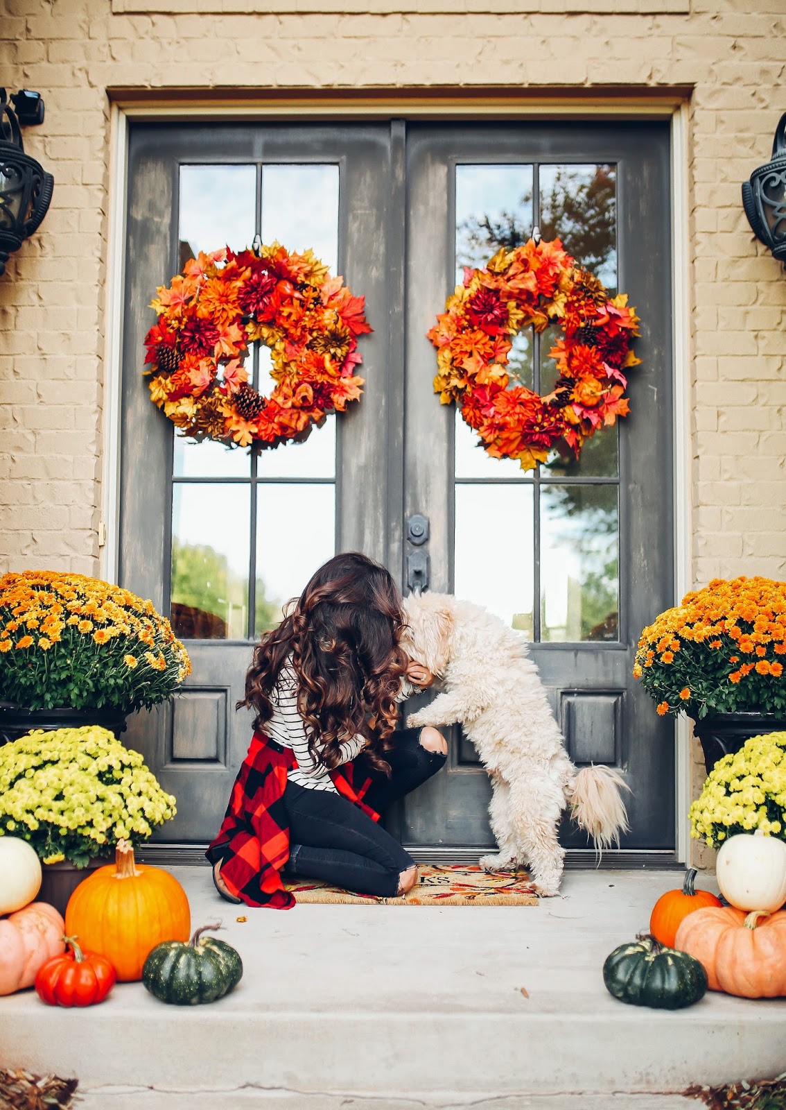Our Fall Front Porch Decor | The Sweetest Thing