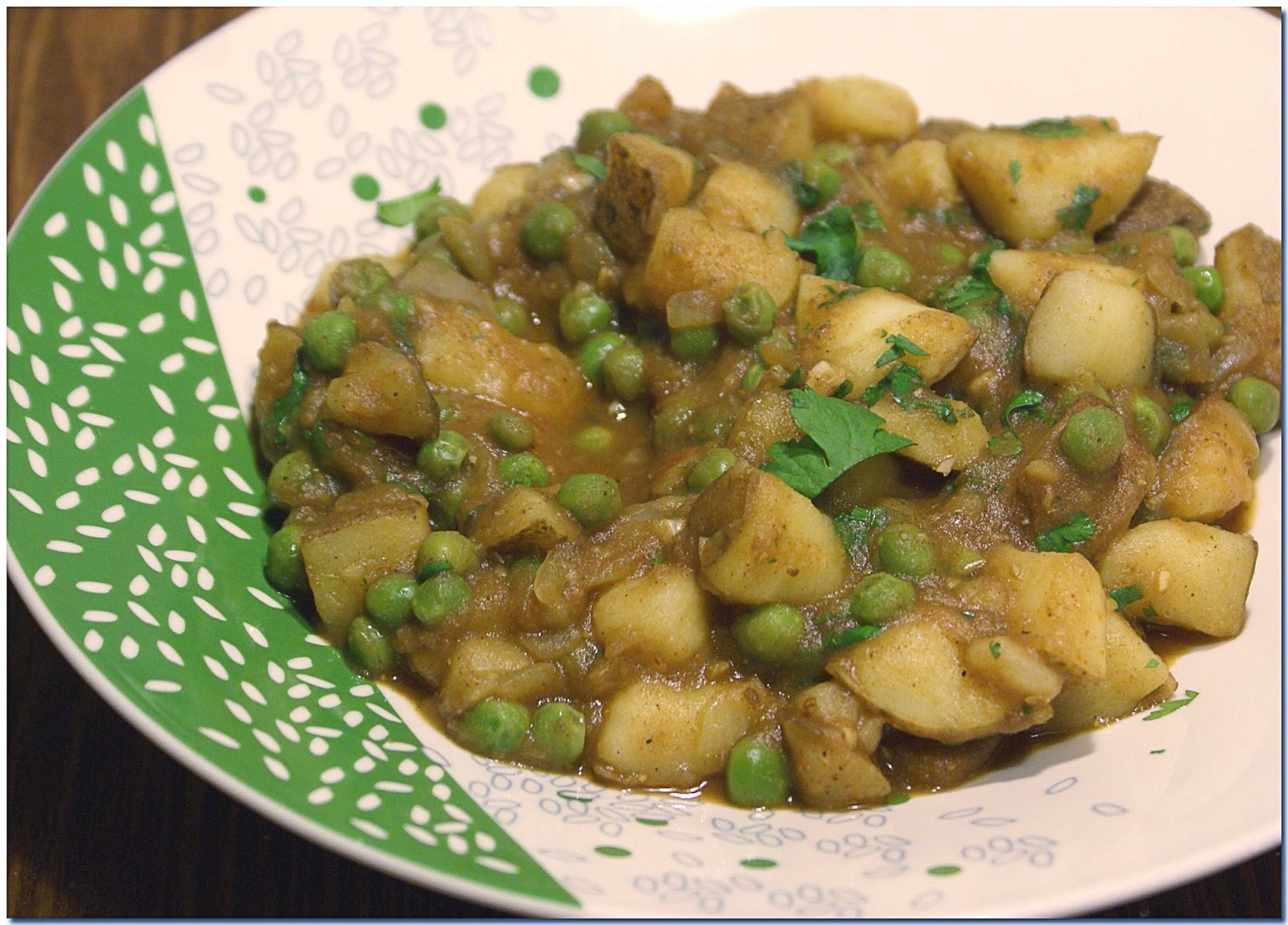 The Hungry Lovers Aloo Mattar (Indian Pea and Potato Stew)