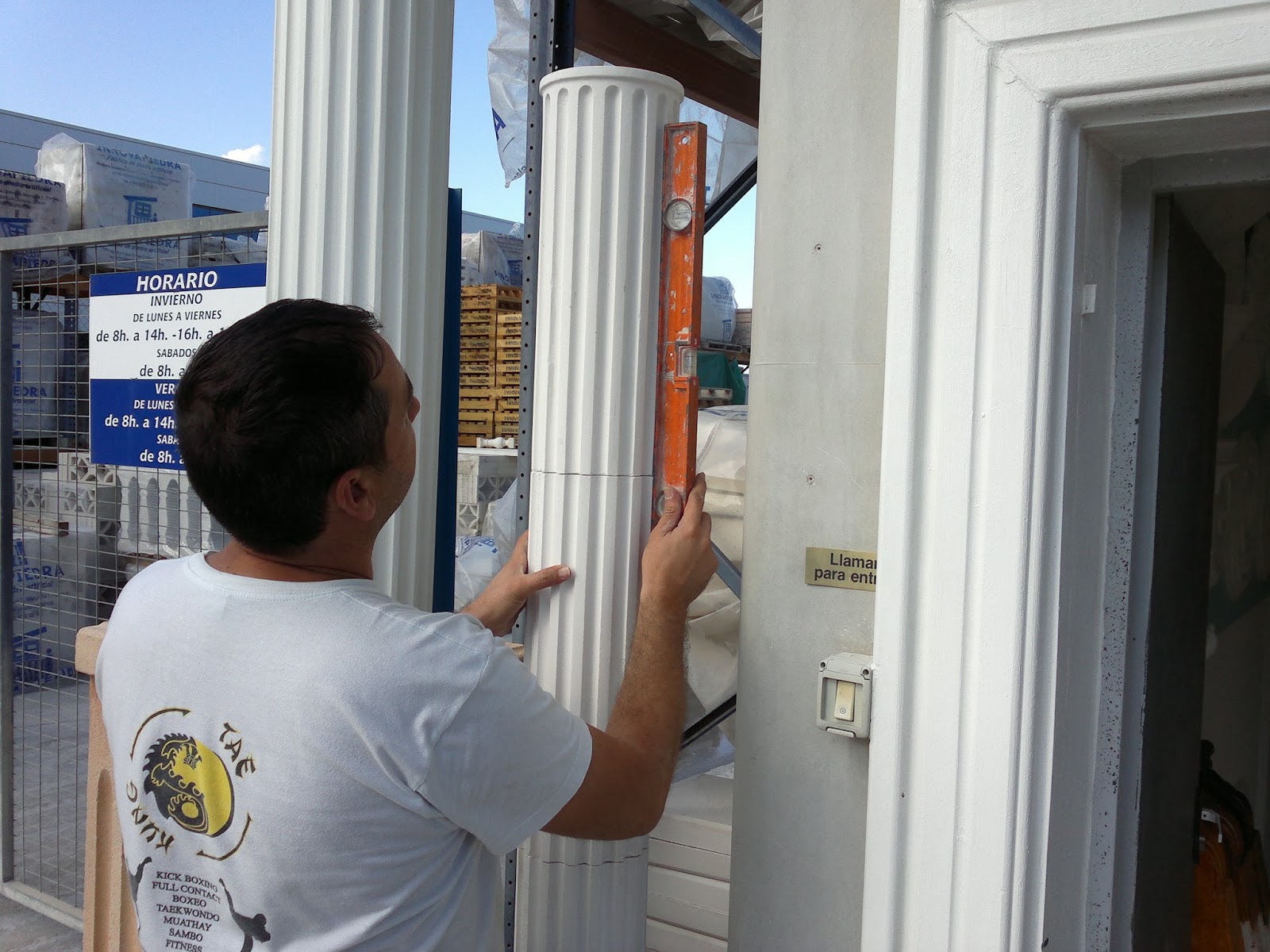 Montaje de columna modular, paso a paso. | INNOVAPIEDRA